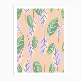 Leaf Pattern Art Print