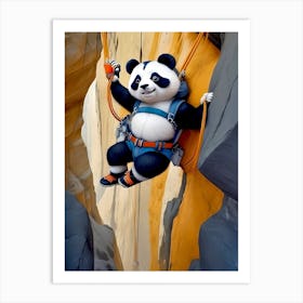 Explorer Panda, Resting Between Sky And Ground Art Print