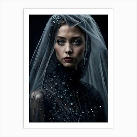 Woman In A Veil Art Print