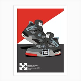 Sneakers LA Art Print