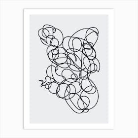 One Line Art Poster Art Print