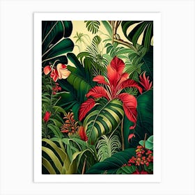Tropical Paradise 5 Botanicals Art Print