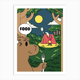 Night Food Art Print