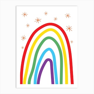 Rainbow Brights Art Print
