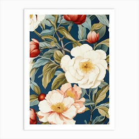 Peony Wallpaper 5 Art Print