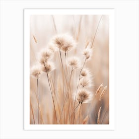 Boho Dried Flowers Flax Flower 2 Art Print