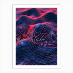 Abstract Wave Pattern 17 Art Print