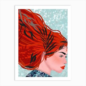 Red Hair Art Print