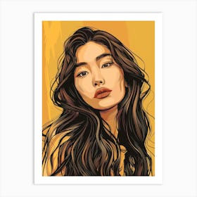 Asian Woman Portrait 1 Art Print