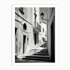 Alghero, Italy,  Black And White Analogue Photography  3 Art Print