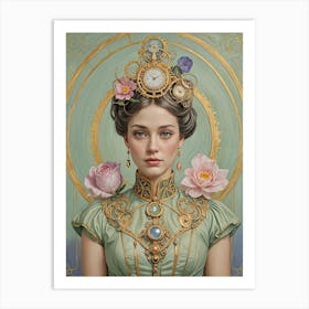 Lady Clockwork no1 Art Print