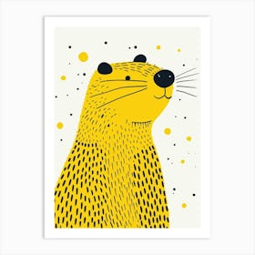 Yellow Beaver 1 Art Print