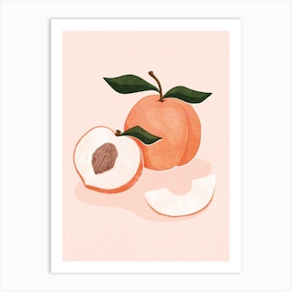 Peach Art Print