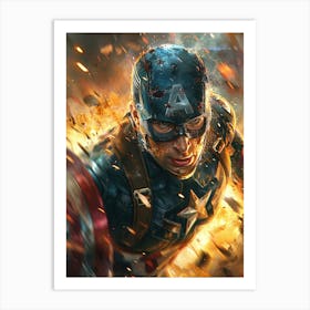 Captain America 38 Art Print