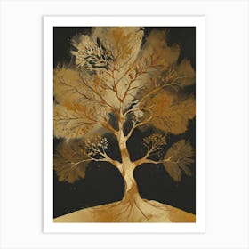 Gold Tree Art Print