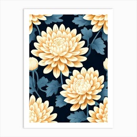 Chrysanthemums 6 Art Print