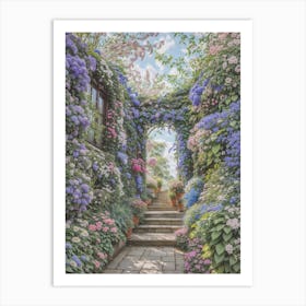 Garden Path 1 Art Print