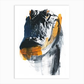 Alligator Head 6 Art Print