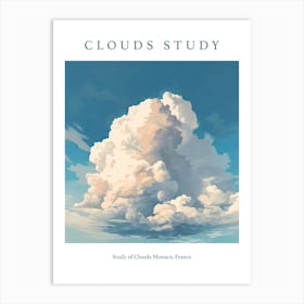 Study Of Clouds Monaco, France Art Print