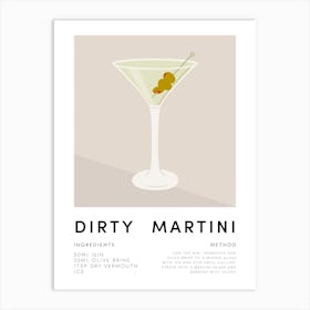 Dirty Martini No.1 Art Print