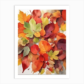 Autumn Leaves 3 Art Print