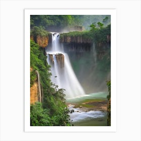 Anisakan Falls, Myanmar Realistic Photograph (2) Art Print