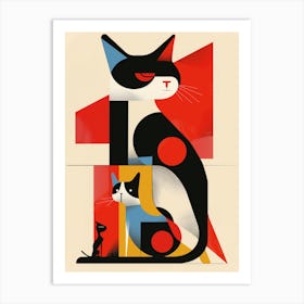 Cat And Dog Art Print