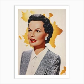 Gale Sondergaard Retro Collage Movies Art Print