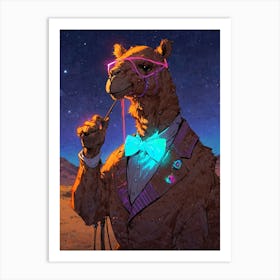 Camel In Space Art Print