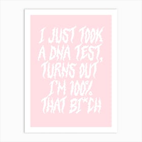 DNA Test Art Print