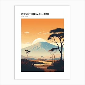 Mount Kilimanjaro Tanzania 2 Hiking Trail Landscape Poster Art Print