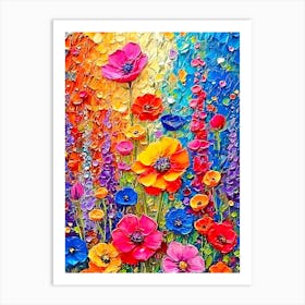 Colorful Flowers Art Print