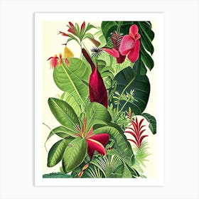 Jungle 2 Botanicals Art Print