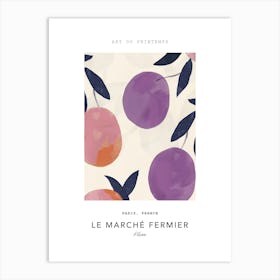 Plum Le Marche Fermier Poster 2 Art Print