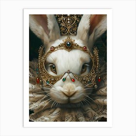 Rabbit In A Crown Art Print