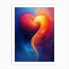 Heart Of Gold 7 Art Print