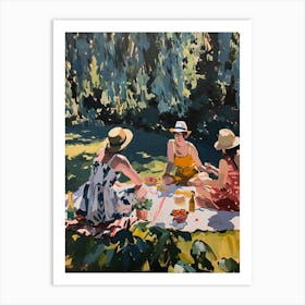 Picnic In The Garden - expressionism 3 Art Print