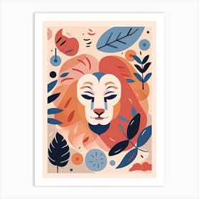 Leo Illustration Zodiac Star Sign 1 Art Print