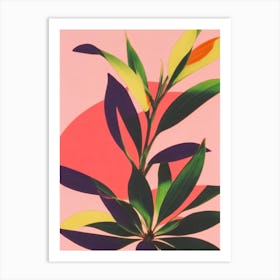 Blackberry Lily 2 Colourful Illustration Art Print