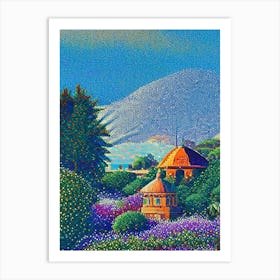 Ventura, City Us  Pointillism Art Print