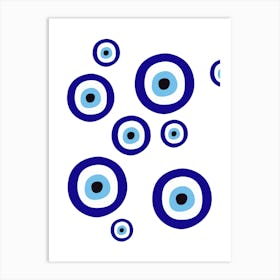 Eye blue Art Print