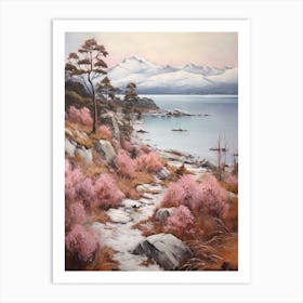 Dreamy Winter Painting Nahuel Huapi National Park Argentina 3 Art Print