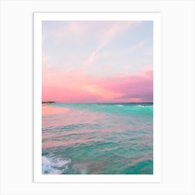 Bantayan Island Beach, Philippines Pink Photography 1 Art Print