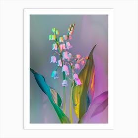 Iridescent Flower Lily Of The Valley 4 Art Print