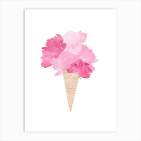 Peony Icecream Art Print