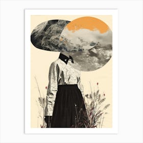 Woman In A Dress 2 Art Print