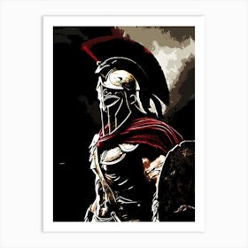 muscle gym Spartan Warrior movie Art Print