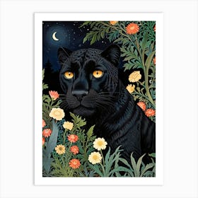 William Morris Black Panther Art Print