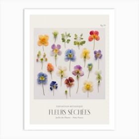 Fleurs Sechees, Dried Flowers Exhibition Poster 20 Art Print