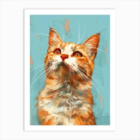 Orange Tabby Cat 12 Art Print